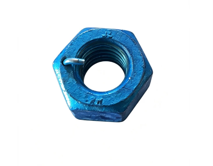 Nuci hexagonale grele cu sârmă cu ceară albastră